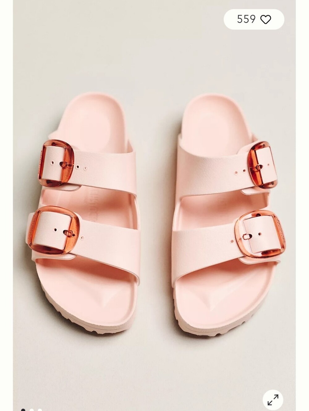 Birkenstock Arizona Big Buckle EVA Sandals - Light Rose